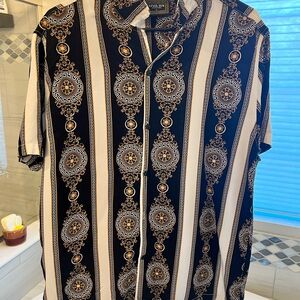 Black and Gold Men's Shirt